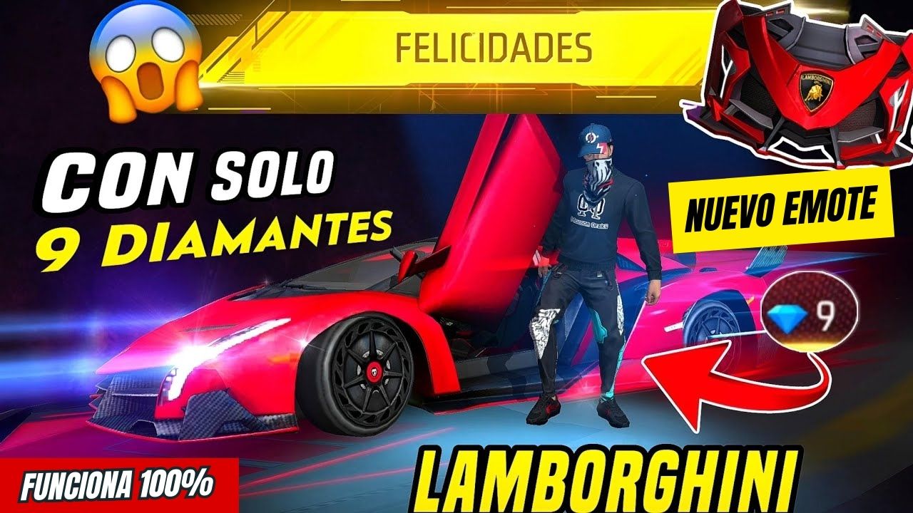 Emote Derrape en Lamborghini free fire